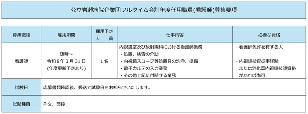 会計年度任用職員_看護師
